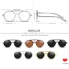 Barcur retro aluminiowe okulary przeciwsłoneczne magnezu spolaryzowane akcesoria okularów Kobiety okulary słoneczne prowadzenie mężczyzn runda 220513