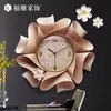 Wall Stickers Modern Minimalist Luxury Personality Embossed European El Home Silent Resin Clock Crafts Mute Art Chart Decoration