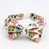 floral Dog collar bow tie matching lead for 5size to choose wedding dog gifts your pet Y200515