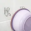 Crochets Rails mural crochet sans poinçon support de lavabo en acier inoxydable salle de bain support de rangement économiser de l'espace