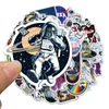 50Pcs/Lot cartoon creative universe space astronauts sticker Graffiti Kids Toy Skateboard car Motorcycle Bicycle Sticker Decals Wholesale