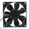 Fan 9A0812H409 8CM 12V 0.13A 8025 اثنين من الأسلاك/ثلاثة سلك صامت لقياس المروحة العادم