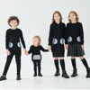 ragazzi ragazze cerniera abito casual top pagliaccetto famiglia vestiti abbinati bambini neonato autunno inverno cotone abbigliamento moda 220815