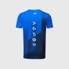 The New T-Shirts 2021 2022 Electric Car Race Men Men Casual Summer Blue respirant Brourt Tshirt One Motorsp2213211
