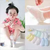 Pares de lotes niñas algodón algodón delgado transpirable para bebés calcetines calcetines primavera verano blanco suave para niños recién nacidos t J220622