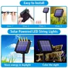 Mmmm Outdoor Solar LED Drut Copper Fairy Light For Garden Świąteczny wieniec świąteczny Dekoracja J220531