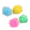 Soft Body Bubbles Sponge Bath Ball Nylon Scrubber Loofah Mesh Net Balls Cleaning Sponges Multi-color Bath Flower Bathroom Supplies