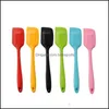 28 cm Sile Batter Scrapers Non-Stick Rubber Cakes Spata Tools for Cooking Baking Heat Resistant Spatas Mousse Cream Scraper BC Drop Delivery
