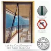 Sheer Curtains Kelambu Magnetik Bebas Alat Musim Panas Anti Serangga Tirai Pintu Jaring Penutup Otomatis Layar Dapur Jala Ajaib 220620