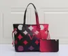 Spring Sunrise Pastel Classic 2PCS Set Totes Composite Bags Gradient Women on Designer Leatough the Handbag Presh Go في C287V