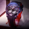 Polshorloges relogio masculino dubbele tourbillon heren kijken top automatische mechanische horloges rosé goud waterdichte zakelijke klokwristwatches