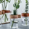 Cutelife Noordse transparante bloemglas vaas Kamer Bloemtafel Vaas Glas Home Decoratie Water Hydroponics Plant Vaas 210409