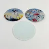 Sublimation Glass Cup Coaster Blanks Heat Transfer Printing Mats Round Shape 10*10cm White DIY Pads