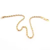 Provence ketting ketting vaste goud 18k diamant gesneden touwketting 18inch 1 45 mm gele touwketen voor sieraden maken 261F5147188
