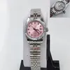 Montre Luxe Femme 26 mm Waterproof Watch Automatyczne zegarek mechaniczny Silver Prosty zegar ze stali nierdzewnej Data