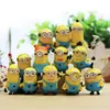 12pcs set Cute Lovely Minion Miniature Figurines Toys small yellow Man Figures Desktop furnishing models 3cm dolls Kids Gifts Y2006907950