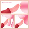 Sex Toy Massager Rose Realistisk tunga Slicking Clitoris Stimulation Nipples kraftfulla stimulator vibratorer kvinnliga vuxna leksaker för WO9845645