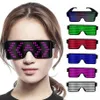 LED Glasses Party Supplies 10 Patterns Electronic Eyeglasses with Luminous LED Light Parties Dances Nightclubs Carnival Props