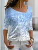 T-shirt pour femme T-shirt de peinture pour femme Polka Dot Sparkly Glittery Print V Neck Basic Tops Short Sleeve XS-8XL/3D PrintingWomen's