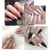 500 600 Pz Borsa Professionale XL Stiletto lungo Unghie finte French Sharp Half Cover Nail White Nature Clear Manicure Art Tips 220716