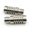 Titanium Nail Universal 14mm 18mm Joint Male Heat Sink GR2 Smoking Pipe Water Pipes Dab Rigs Wax Oil Tools