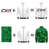 3D Fashion Custom Printed Zipper Stand Collar Jacket Men Women Factory Diy Personality Design Bild Alla färg 220713