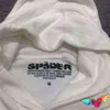 2022 Puff Puff White White Men Women Web Graphic Calidad Spider Spider Fabila pesada Sweatshirts Youngshirts