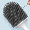 Brosse de toilette en Silicone pour accessoires de WC lavabo vidable outils de nettoyage muraux ensembles de salle de bain à domicile 220511