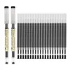 11PCSLOT 035mm Ultra Fine Finance Gel Pen BlackBluered Ink Refills Rods Gelpen for School Office Exam