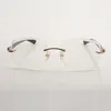 Nuevo diseño, monturas de gafas con lentes transparentes cortadas, 3524028, templos aztecas, tamaño unisex, 56-18-140 mm Express239j