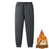 Men's Pants Winter Trousers Thick Lambskin Cashmere Warm Casual Sweatpants Fashion Slim Men Straight-leg Plus Size 7XLMen's Drak22