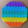 Giant jego wielkie antistrs push bąbelek 2050 cm Fiet Toys Ite Luminous Large Simple Dimmer Figet Toy Tiew Dye Game1G6902569