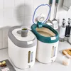 5KG Home InsectProof Rice Bucket for Kitchen MoistureProof Grains Flour Storage Box Sealed Jar Container Pet Food Organizer 220629
