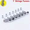 7 In-line 7 Strings Guitar Blocking Machine Heads Tunery (Chrome)