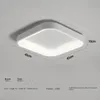 Plafoniere Lampada da camera da letto Soggiorno semplice e creativo Home Warm Nordic Net Red LED personalizzato SquareCeiling