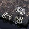 Stud Women Steampunk Antik Dişli Kolye Dangly Uzun Kanca Küpe Kulübü Jewelrystud5577126