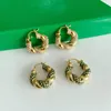 Boucles d'oreilles enveloppées de diamants clou de diamant vert industrie lourde marée marque lumière luxe haute conception bijoux pour femmes accessoires cadeaux