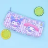 Cinnamoroll Kuromi Melody Pencil Case PU防水漫画ペンバッグ幼稚園オープニングギフト子供おもちゃ