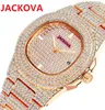 Orologio da uomo di moda di lusso con diamanti 42mm 40mm Bracciale con calendario in oro rosa Chiusura pieghevole Famosi orologi da uomo di design