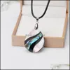 Подвесные ожерелья подвески ювелирные украшения Оптовая красавица Mticolor abalone Drop Drop Fashion Diy Ladymade Ladymade Ожерелье для вечеринки STX STX