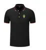 Suécia camisa polo masculina e feminina brocado de seda manga curta esportes lapela camiseta logotipo pode ser personalizado