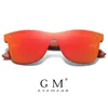 GM rotes Holz Randless polarisierte Männer Sonnenbrille Seiterrahmen Sonnenbrillen Frauen Brille Männlich de Sol Maskulino