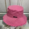 21SS NOVO Chapéu de balde de praia Masculino Gorro Feminino Aba larga Chapéus Casual Puro Algodão Letra Moda Sandy Beach Sun Caps Havaí