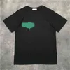 T-Shirt Marka Tasarımcısı Palms Angels Tişört Pa Giyim Sprey Mektubu Kısa Kol Yaz Yaz Gelgitleri Aynı E8 ile Erkek ve Kadınlar