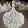 Sexig 2022 spets sjöjungfru bröllopsklänningar brudklänningar juvel hals appliced ​​country vestidos de novia b0322182e