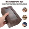 Bekijk dozen cases Desktop houten doos ijdelheid display case dames armband organisatorwatch hele22