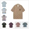 Luxury Designer Shirts Mens Fashion Geometric print bowling shirt Hawaii Floral Casual Shirts Men Slim Fit Short Sleeve Variety