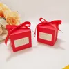Hediye Sargısı 20/50/100 PCS Avrupa Kağıt Şeker Kutusu Teşekkürler Düğün Partisi Dekorasyon Doğum Günü Dayalı