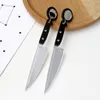 Punk Exaggerated Knife Dangle Earring Cool Hip Hop Acrylic Long Tassel Rock Women Men Unisex Stud Earrings Mirror Surface Ear studs262O