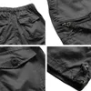 Shorts pour hommes 3/4 Cargo Hommes Classique Couleur unie Été Coton Décontracté Work Out Randonnée en plein air Pantalon court avec poche 5XLMen's Men'sMen's